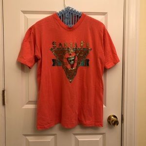 Men’s Large Santa Fe Coral Color Graphic Tee